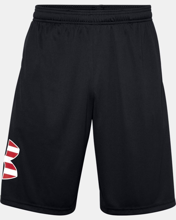 Men's UA Freedom Tech™ Big Flag Logo Shorts, Black, pdpMainDesktop image number 4